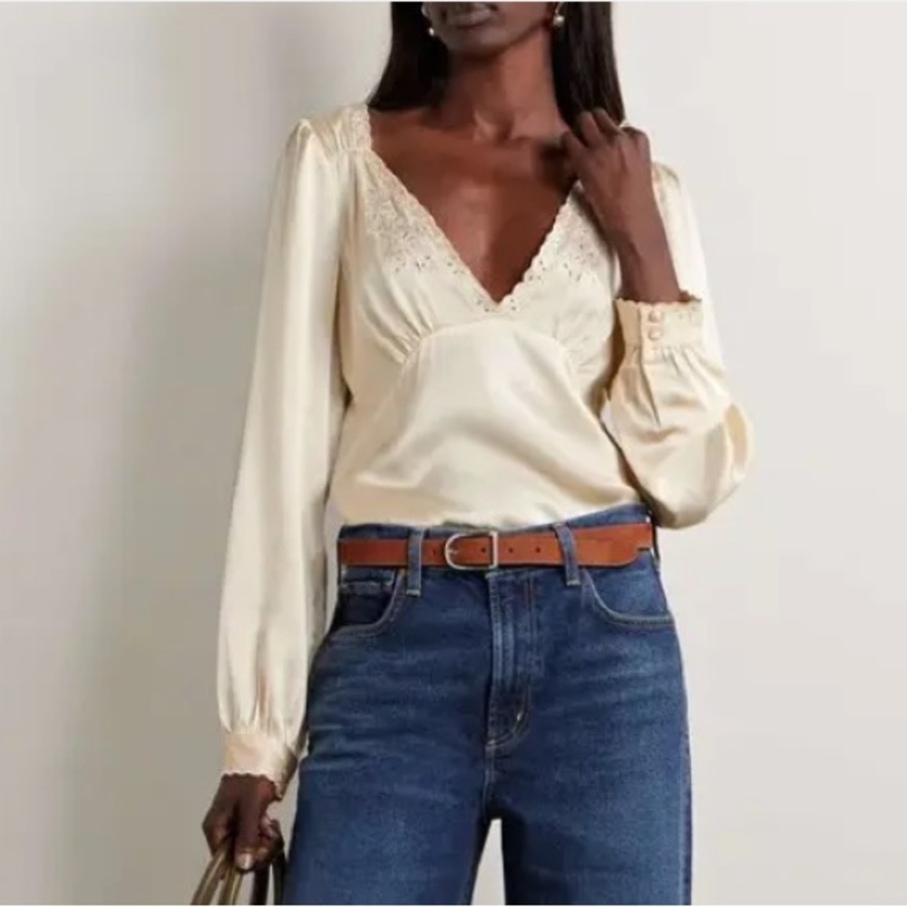 ISO Doen Freyda Silk Top in XS